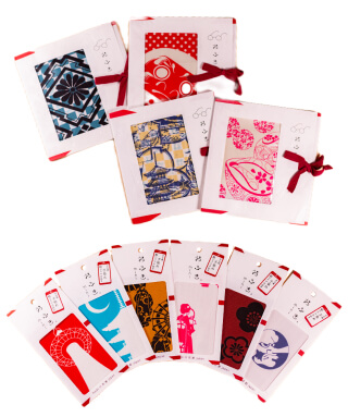 京友禅手染め絹のおふきシリーズ（眼鏡拭きとスマホ拭き）