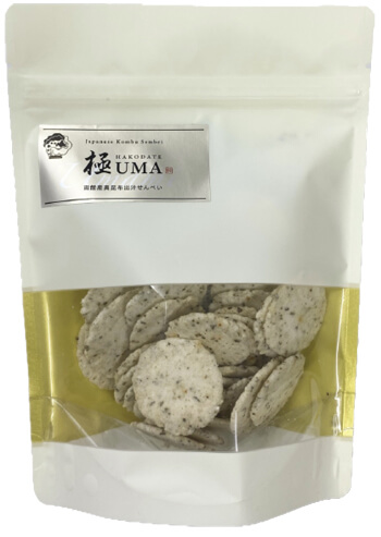 極UMA函館産真昆布出汁せんべい（３袋）