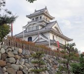 歴史博物館になっている長浜城の展望室からは、琵琶湖や市内が一望できる