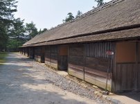 江戸時代末期の新発田藩の足軽長屋が当時の姿のまま残っている