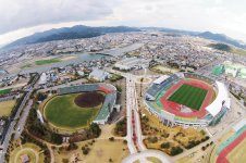 鳴門・大塚スポーツパーク。Ｊリーグチームの徳島ヴォルティスのホームスタジアム