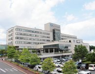 この4月にがん陽子線治療センターを開設した「津山中央病院」。陽子線治療ができる総合病院は、西日本ではここだけ