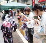 昨年7月末には「ゆかた祭」（主催：熊本商工会議所、熊本市中心商店街等連合協議会）も例年どおり行った