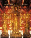 浄土堂の本尊「国宝・阿弥陀三尊立像」