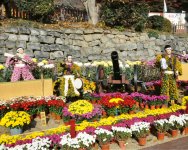 二本松の菊人形。会場は二本松城跡の「霞ヶ城公園」