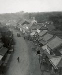 中山道（上町地区）：蕨宿の面影を残すまち並み。大正11（1922）年撮影