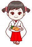 オーケー食品工業のマスコットキャラクター「ミミちゃん」