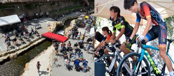 有馬温泉のバーチャルサイクリング大会は2022年に兵庫県主催サイクリング大会のにぎわいイベントとして初めて屋外で開催
