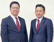 2023年度会長の吉田昌宜さん（左）と24年度会長予定者の髙木潤一さん