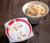 １個、６個セット、20個セットの３種類を販売している「加茂産 新之助 玄米ライスパック」