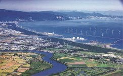 国内最大級の商用洋上風力発電所である「石狩湾新港洋上風力発電所」
