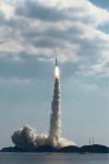 H-ⅡAロケットとともに「てんこう」が打ち上げられた瞬間