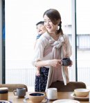 同社のへこおび。昭和初期まで使われていた形を復活させた。抱っこにもおんぶにも使える