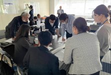 災害対策本部を立ち上げ、シナリオなしの臨場感ある訓練を実施