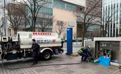 横浜市みなとみらい地区で、横浜未来機構と地元大学などと連携して「BCPチャージ®」の実証実験を実施
