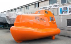 25人乗りの本格的津波救命艇シェルター「＋CAL25」