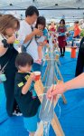 盛り上がった流しそうめん会