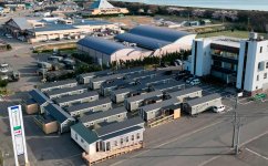 能登半島地震で被災した石川県志賀町に設置した仮設トレーラーハウス20台