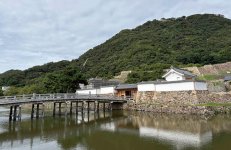 鳥取城の復元は擬宝珠橋（2018年）、中ノ御門表門（21年）、中ノ御門渡櫓門（25年）の順に行われた