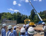 産業現場実習では、建設業で働くことをイメージしやすくするため、実践的なワークショップを多めに