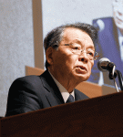 ２期目への意気込みを示す小林会頭