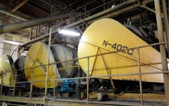 現在の工場で使われている、独自設計の脱硫設備