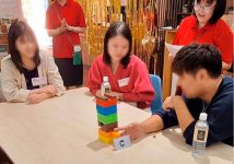 ジェンガは参加者に大人気