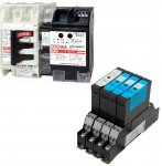 主力の低電圧用避雷器。コンパクトで互いをケーブルで接続する手間もなく、個別の交換も可能など、さまざまな特許技術が集約されている（※）