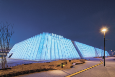 〈大賞〉膜構造のパビリオン「未来の都市」（写真提供：太陽工業）