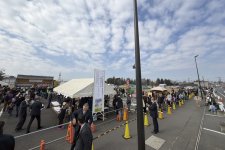 総決起大会には子どもたちの参加も多い