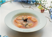 キックオフイベントで振る舞われた「鳥羽スープ」