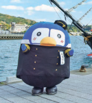 米国生まれのペンギンで下田のゆるキャラとして人気を博している「ぺるりん」