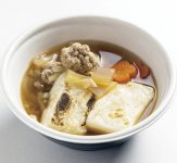 ご当地食材を生かした雑煮（加茂YEGより出店）