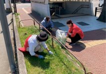地下道手前まで草むしりも行った