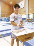 「自分のやりたい体操に集中する。その結果として、感動を与える演技となるのが目標です」