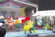 全国からゆるキャラが集まるイベントにも登場したバラんまる