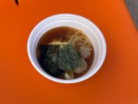 備南レンコンを使った肉団子入りの醤油ラーメン