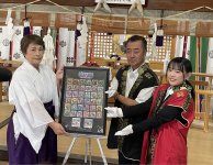 眞田神社へ奉納（上田）